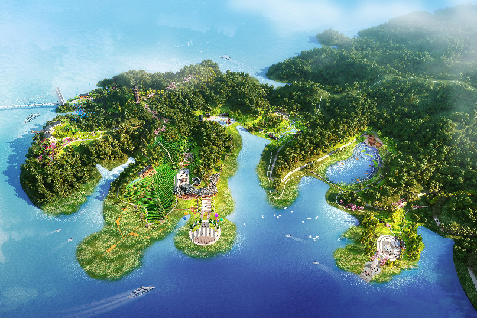 株洲酒仙湖景区环湖带